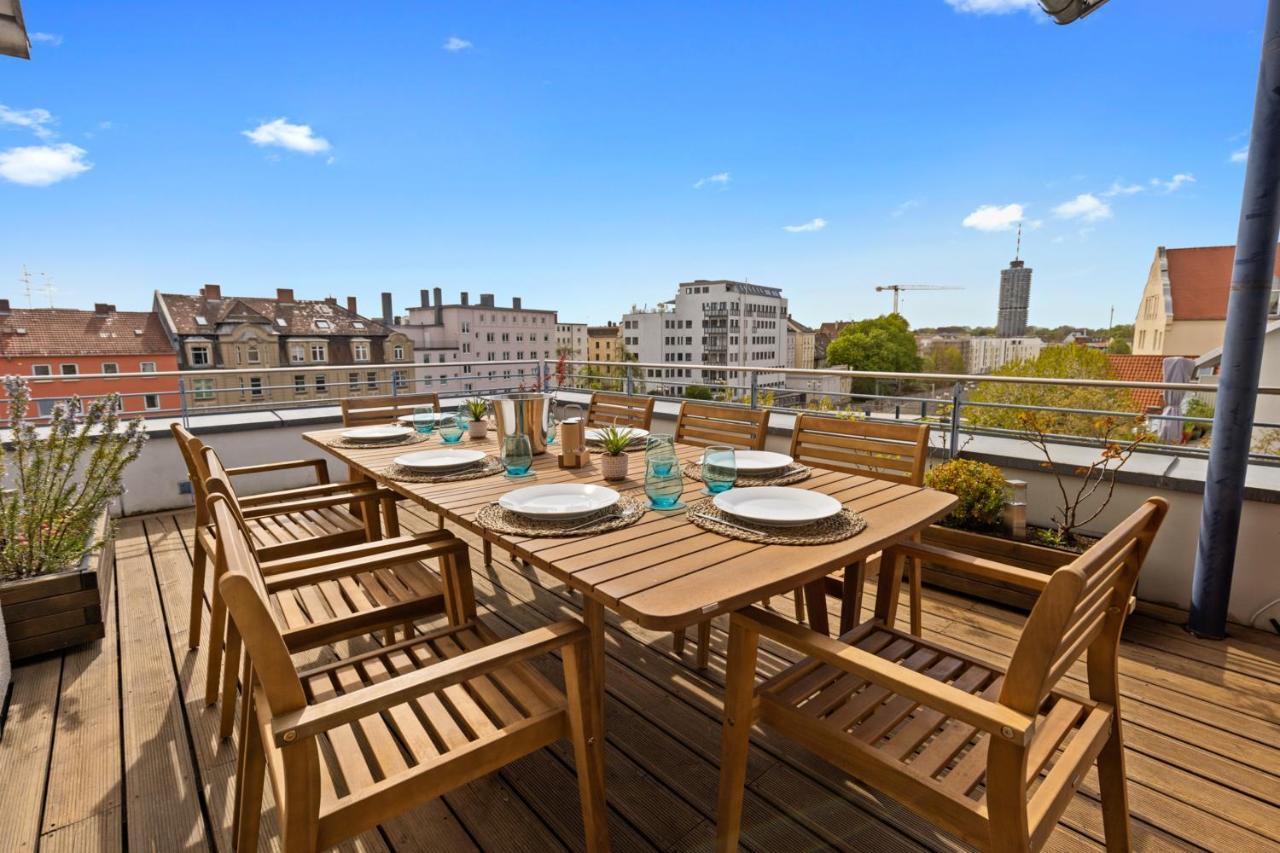 Arbio I Premium Penthouse Apartment Augsburg Buitenkant foto