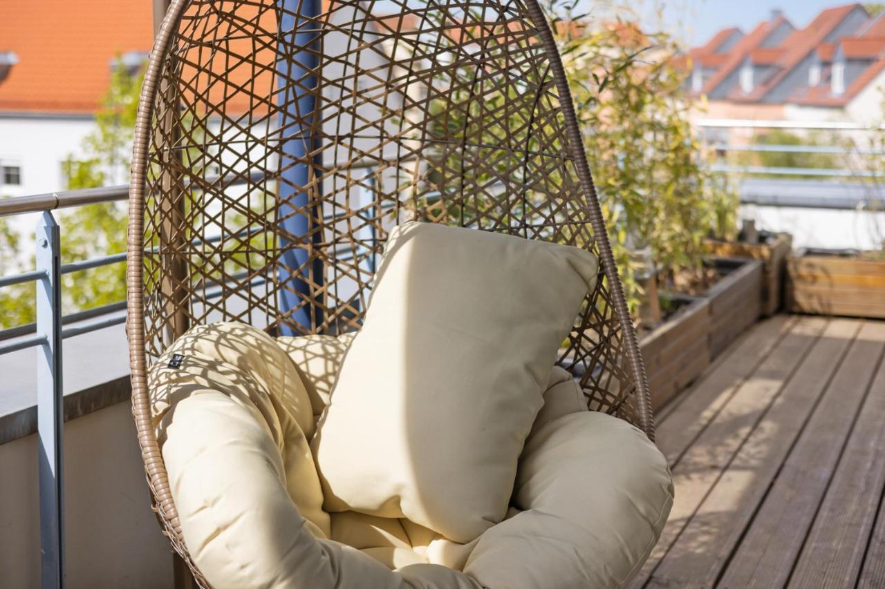 Arbio I Premium Penthouse Apartment Augsburg Buitenkant foto