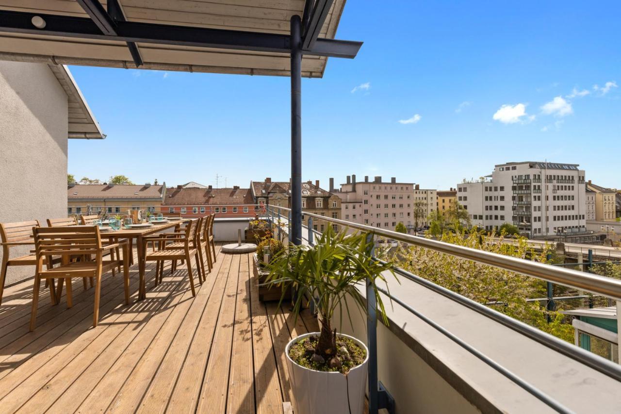 Arbio I Premium Penthouse Apartment Augsburg Buitenkant foto