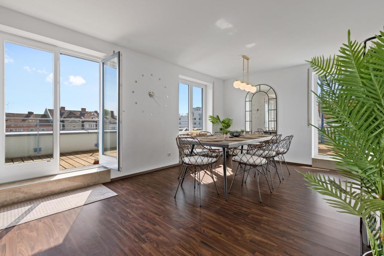 Arbio I Premium Penthouse Apartment Augsburg Buitenkant foto
