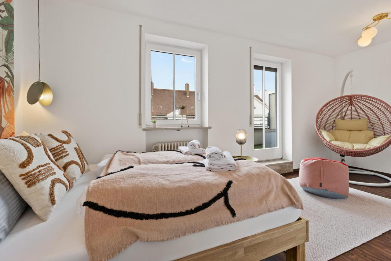 Arbio I Premium Penthouse Apartment Augsburg Buitenkant foto