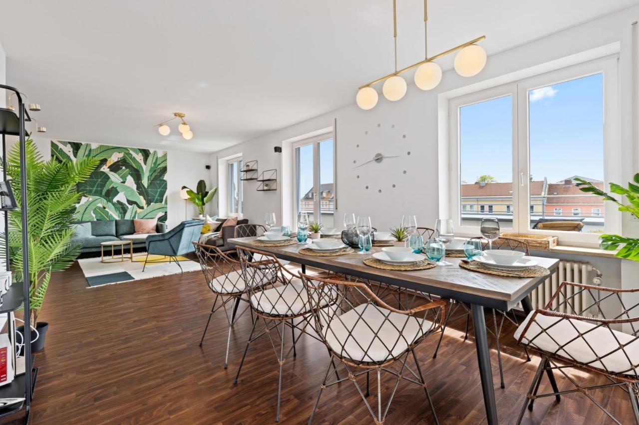 Arbio I Premium Penthouse Apartment Augsburg Buitenkant foto
