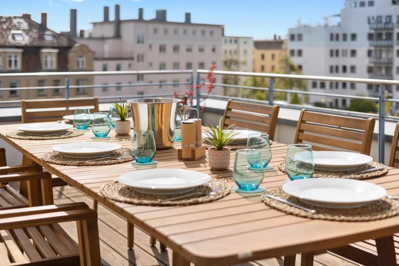 Arbio I Premium Penthouse Apartment Augsburg Buitenkant foto