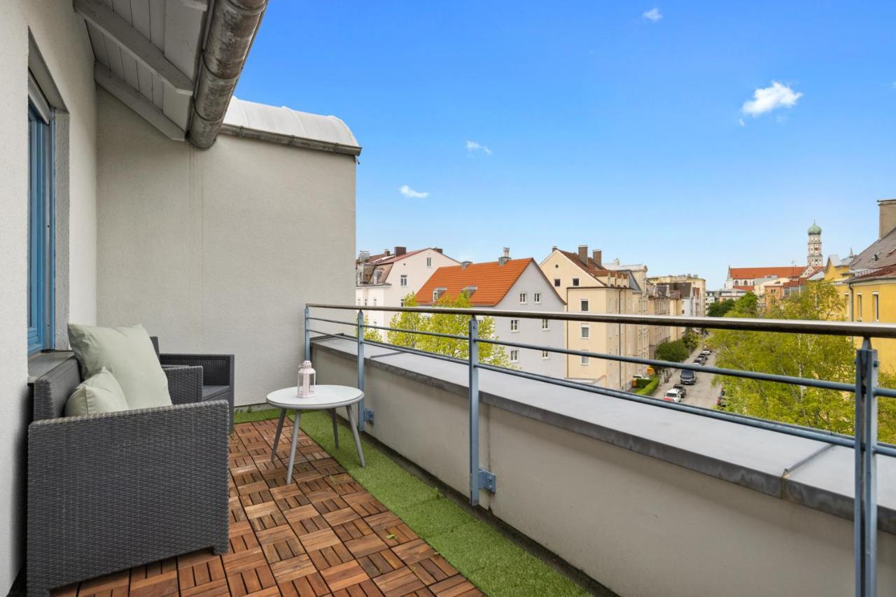 Arbio I Premium Penthouse Apartment Augsburg Buitenkant foto